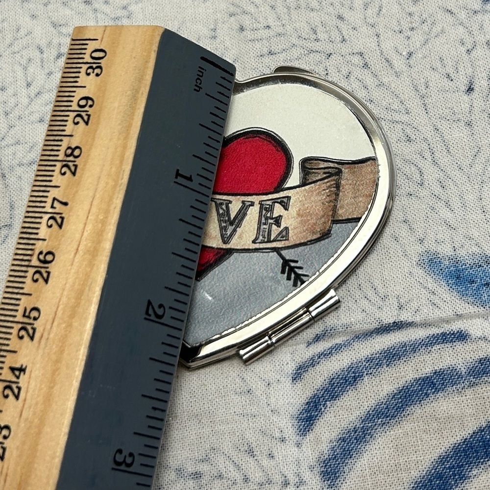 Brighton FRENCH GARDEN Mini Box & LOVE Compact Mirror Lot of 2 - Picture 9 of 11